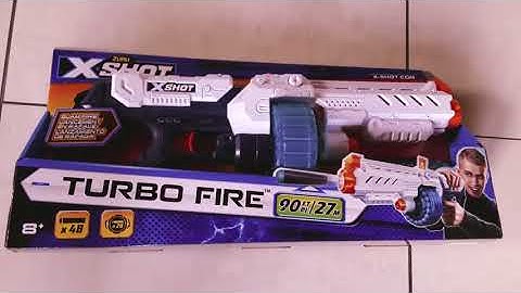 X-Shot Turbo Fire Blaster Unboxing and Garden Test