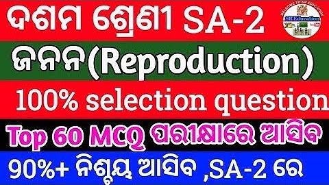 10th class SA2 Selected Science Objective question Answer || Reproduction Objective question answer