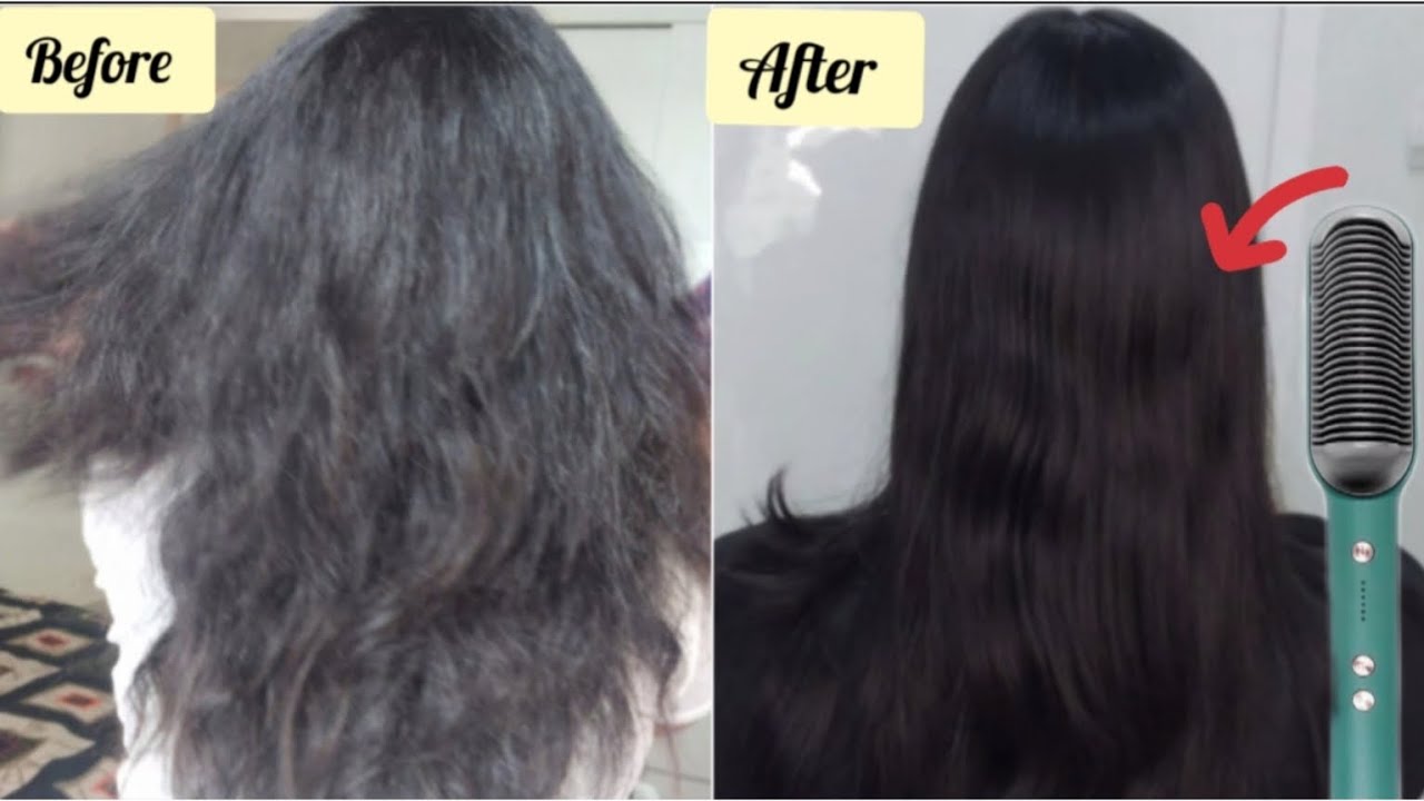 Trying Cheapest **Hair Straightener** Comb brush just Rs.219😱 Does it