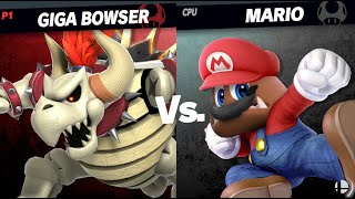 Dry Giga Bowser Vs. a Goomba dressed as Mario?!? - Super Smash Brothers Ultimate Gameplay / Showcase