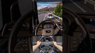 WAIT… POLICE CAN STOP YOU IN ETS2! 😱🚨 #shorts #ets2 #eurotrucksimulator2