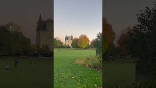 #sunset #sunsetview #ontario #castle #pinksky #fall #autumn #parliament #hills #outside #city #sky