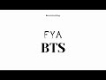 FYA BTS 8D Audio 