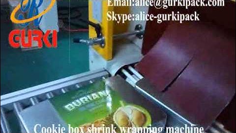 GURKI GPL-5545C+GPS-5030LW cookie box shrink wrapping machine