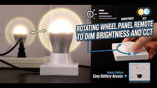 Rotating Wheel Panel Remote To Dim Brightness And CCT