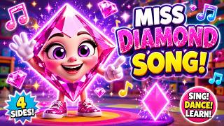 💎 Miss Diamond Song for Kids | Learn Shapes with Fun Nursery Rhymes | ToobaToons