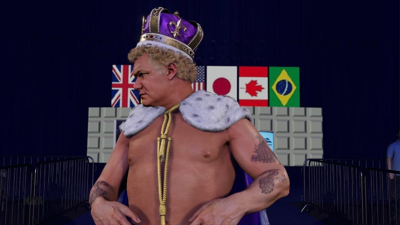 WWC NWA dusty Rhodes vs Harley Race vs Sgt Slaughter NWA Championship Match