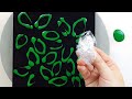 (464) Daisy flower field | Plastic wrap smash | Fluid Acrylic for beginners | Designer Gemma77