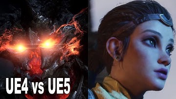 Unreal Engine 4 vs Unreal Engine 5 PS4 vs PS5 Tech Demos [HD 1080P]