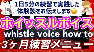 【ホイッスルボイス出し方男性構音型】超高音を出すための3ヶ月やってきたこと　whistle voice how to