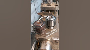 Drill chuck thread #lath #mechanical  #engineering #fypシ゚viral #short