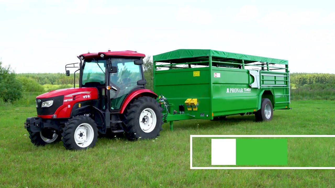 T046H Jednoosiowa przyczepa do przewozu bydła PRONAR