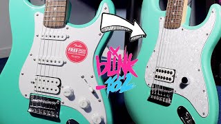 Turning a Stock Fender Squier into a Tom Delonge Signature Stratocaster