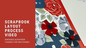Scrapbook Layout Process Video Using Hello Darlin Scrapbooking Workshop from CTMH