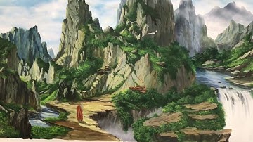 Vẽ tranh tường núi non sơn thủy tại Hai Bà Trưng, Hà Nội – Vẽ tranh nghệ thuật cực đẹp LH Zalo 07991