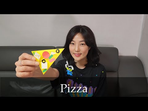 피자 접기 영어로 배우는 종이접기 How To Fold A Slice Of Pizza 