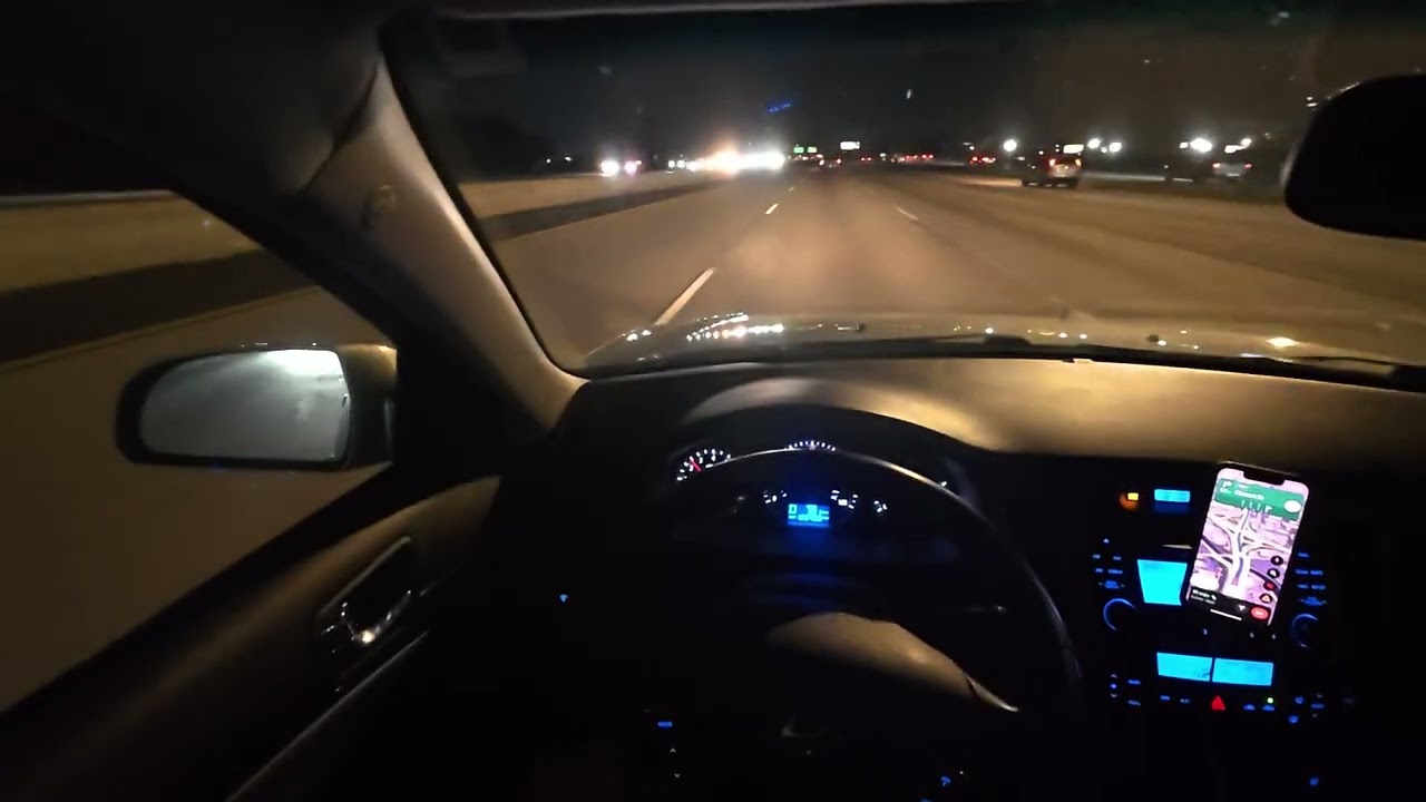 Freeway 110 night drive