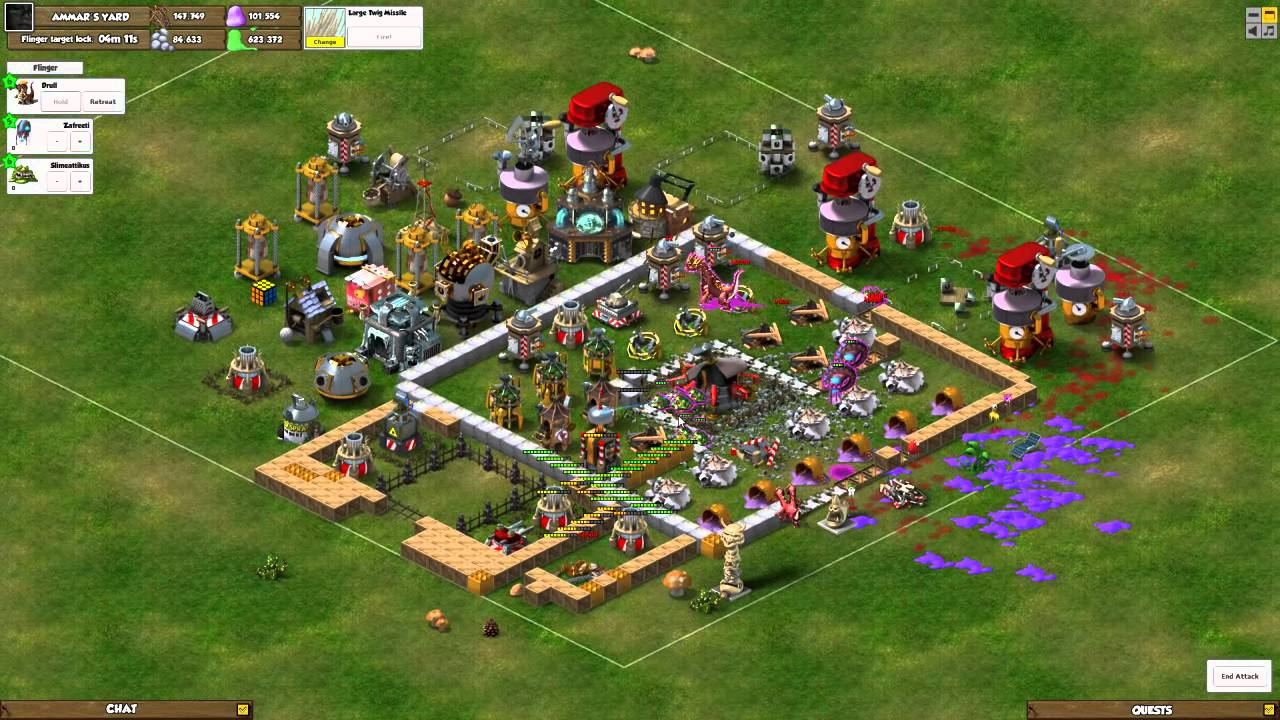 Backyard Monsters: 30 Slimeattikus + 2 Zafreeti + DRULL + 10 Million Putty