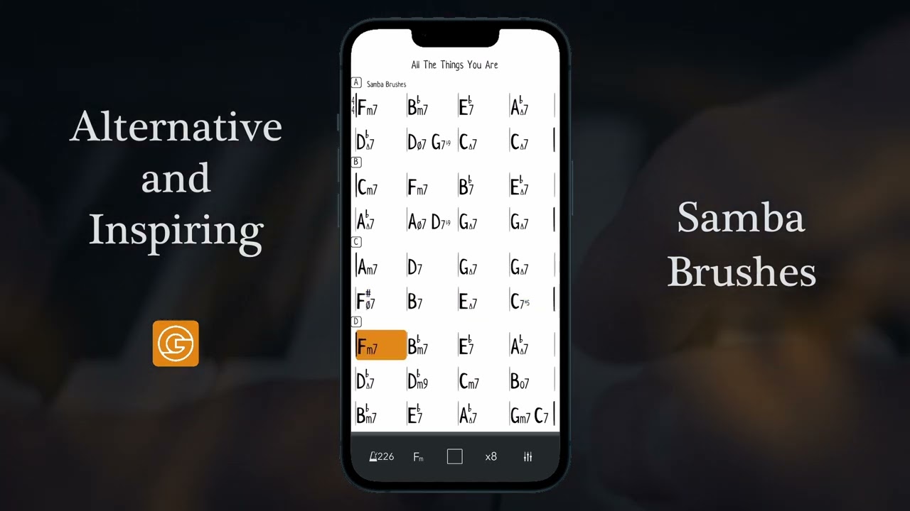 Samba Brushes - All The Things You Are  (Genius Jamtracks Styles)