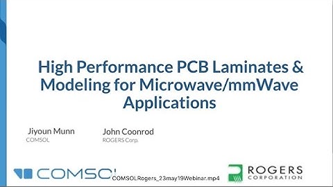 High Performance PCB Laminates & Modeling for Microwave/mmWave Applications.