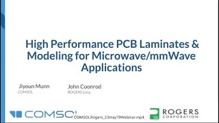 High Performance PCB Laminates & Modeling for Microwave/mmWave Applications. screenshot 2