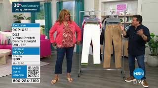 DG2 by Diane Gilman Virtual Stretch Denim StraightLeg Je...