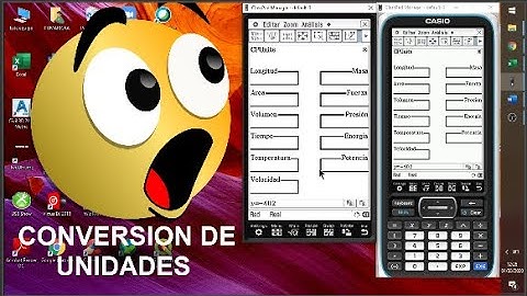 CLASSPAD II | CONVERSION DE UNIDADES