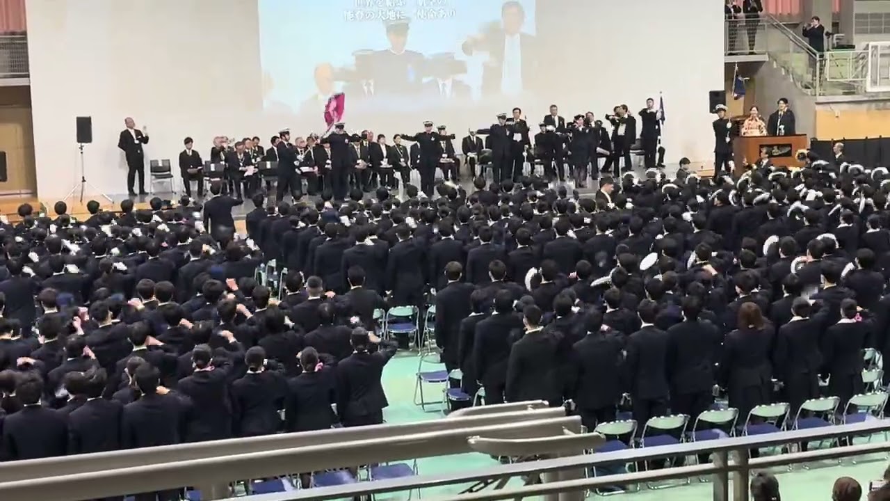 航空高校石川航空大学校石川青梅校令和7年度卒業式　航空高校石川校歌