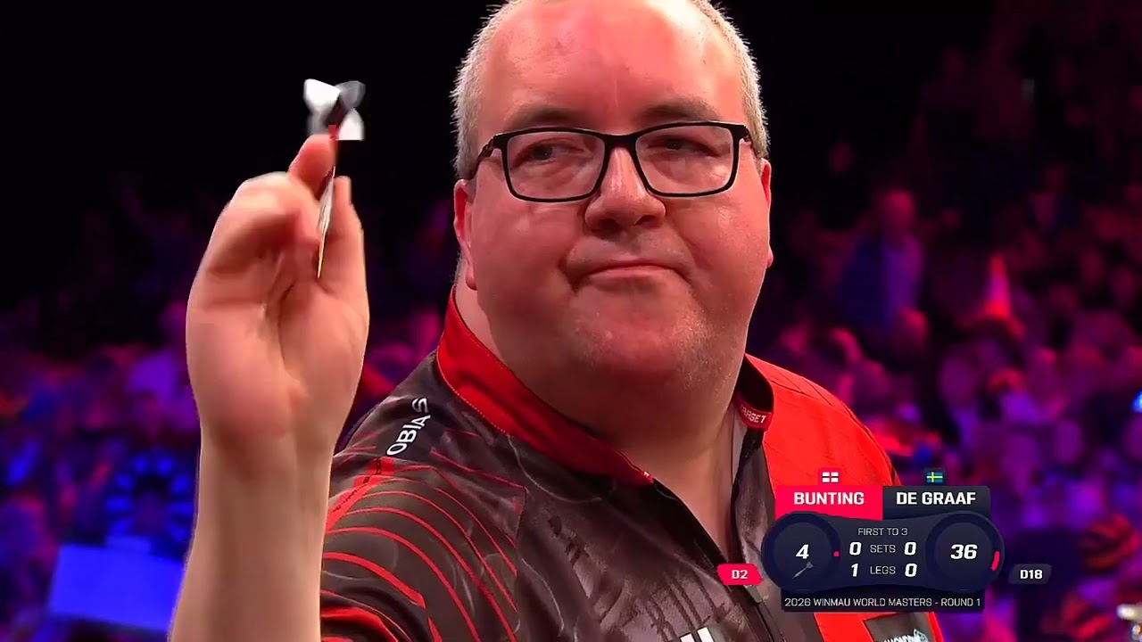 STEPHEN BUNTING V JEFFREY DE GRAAF HIGHLIGHTS 2026 WINMAU WORLD MASTERS DARTS