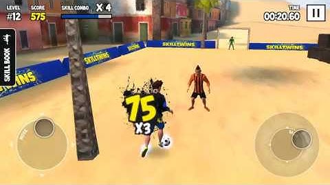 Watch how I scored 1 592 points on my Level 12 Skill Run! #skilltwinsfootballgame @SkillTwins