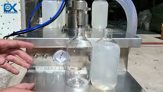 Semi-Automatic Syringe Filling Machine, for  Thick Gel High Viscosity Pneumatic Cream Paste
