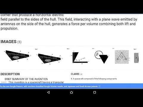 US TR-3B Aurora Anti-Gravity Spacecraft Technology On Google Patents [720p60]