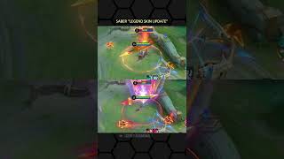 Saber LEGEND skin ingame effect🤖 #mlbb