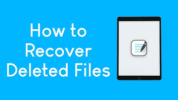 How to recover deleted Notebooks, Folders, etc. in GoodNotes (Tutorial)