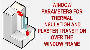 WINDOW PARAMETERS FOR THERMAL INSULATION AND PLASTER TRANSITION OVER THE WINDOW FRAME