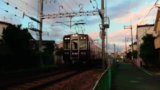 阪急電車 箕面線 5100系 5132F 発車 桜井駅