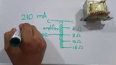 Audio output transformer wire gauge calculation in Sinhala