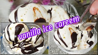 How to make vanilla ice careem at home? No egg ,no beater ,very soft vanilla ice careem at home screenshot 5