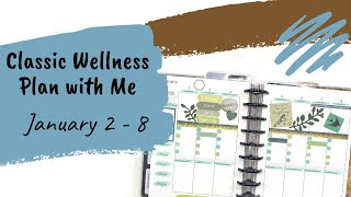 Classic Wellness Plan with Me for January 2 - 8 with Judi of JLBCrafts