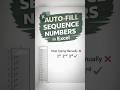 Stop Typing 1st 2nd 3rd Manually! Excel Trick 🔥