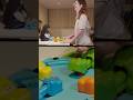 Tallest woman vs shortest woman in a Hungry Hungry Hippos showdown