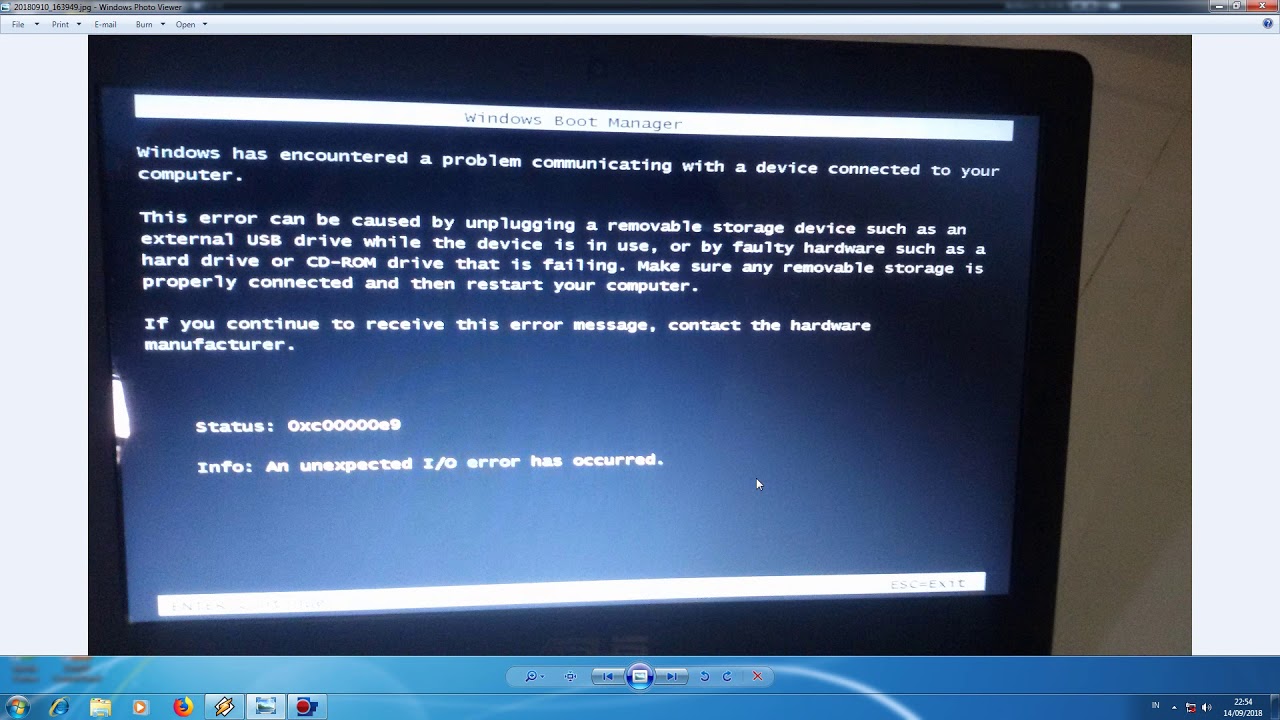 Has encountered a problem. Windows has encountered a problem communicating. 0xc00000e9. Windows has encountered a. Windows has encountered a problem communicating with a device connected to your Computer на Windows 7.