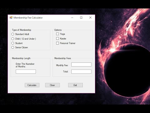 Visual Basic Tutorial #5 Gym Membership Fee Calculator + Source