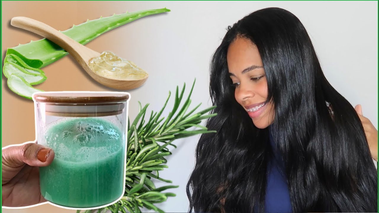 Shampoo Caseiro de Babosa e Alecrim Para um Crescimento Extremo E Combate Da Queda De Cabelo Já!