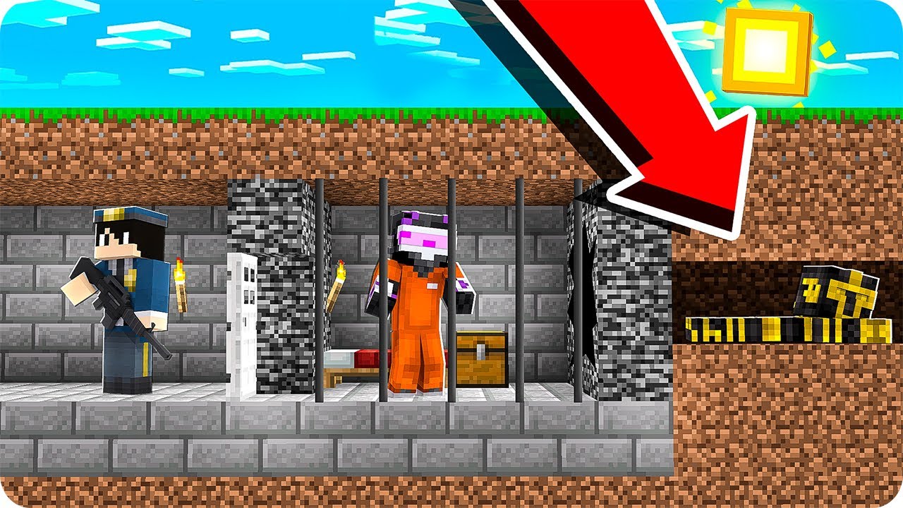 ¿¡CONSEGUIRÉ ESCAPAR DE LA PRISIÓN SECRETA BAJO TIERRA EN MINECRAFT!? 😱