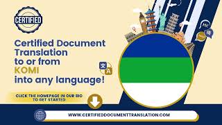 Certified Document Translation | Komi | #USCIS  #immigration & #apostille #notarypublic
