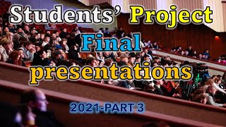 Civil Engineering students final presentation 2021 - part 3