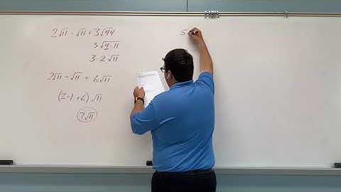 10-4 Adding, Subtracting & Multiplying Radical Expressions (MAT1033)