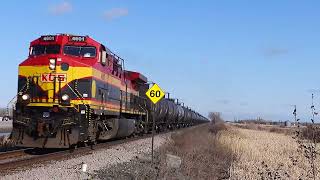 Kansas City Southern and BC Rail Power on CN U759 (4/22/2023)