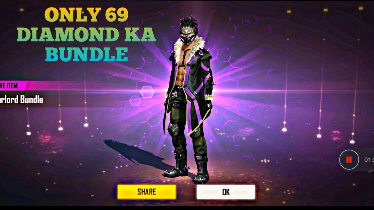 FREE FIRE NEW FADED WHEEL || ONLY 69 DIAMOND KA BUNDLE || BONE FIST SKIN